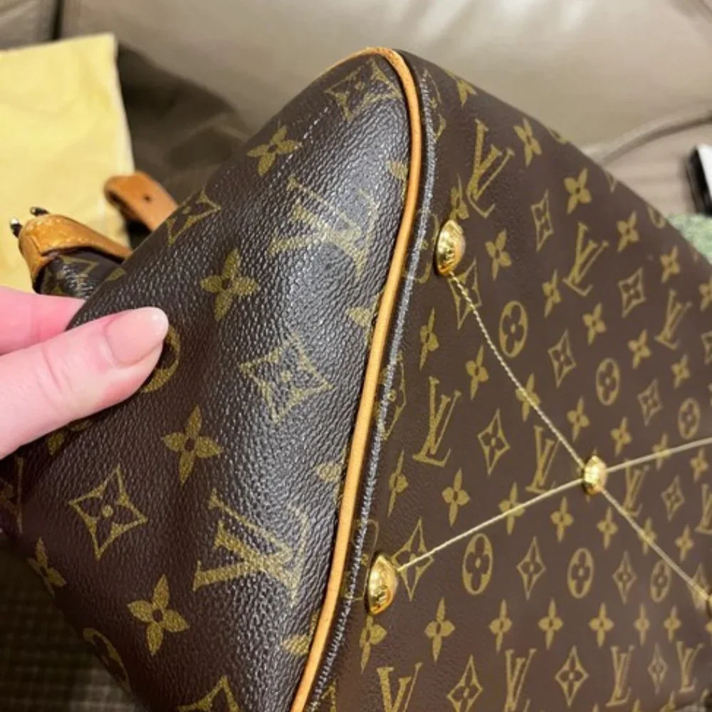 Louis Vuitton Tivoli Gm Brown Leather Hobo Bag